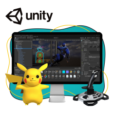 Мир игр на Unity 2D на популярном движке + AI-помощники - КИБЕРшкола программирования для детей, компьютерные курсы для школьников, начинающих и подростков - KIBERone г. Ейск