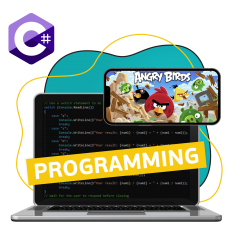 Программирование на C#. Удивительный мир 2D-игр - КИБЕРшкола программирования для детей, компьютерные курсы для школьников, начинающих и подростков - KIBERone г. Ейск